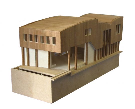 Beelen CS architecten Eindhoven Nieuwbouw woonboot waterwoning in Amsterdam maquette 03