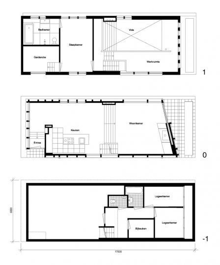 Nieuwbouw woonboot woonark plattegronden - BEELEN CS architecten Eindhoven