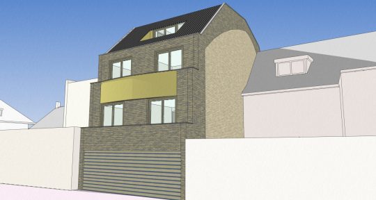 ontwerp appartementengebouw Emma III Emmasingel Weert achterzijde