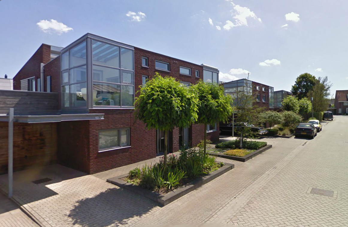 9 woningen plan Kortkruis, Eersel - zicht vanaf de straat - BEELEN CS architecten Eindhoven