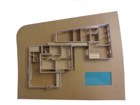 Nieuwbouw Woonhuis met kantoor te Weert maquette