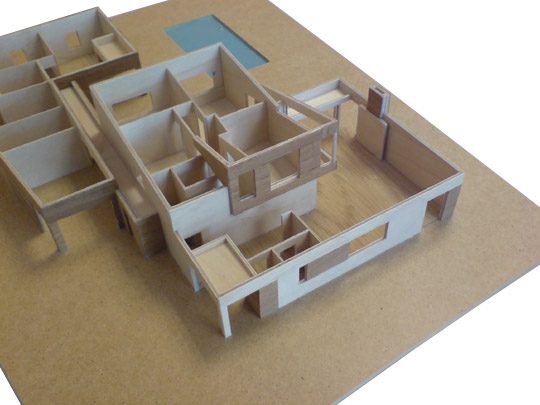 Nieuwbouw Woonhuis met kantoor te Weert maquette