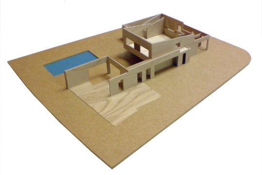 Nieuwbouw Woonhuis met kantoor te Weert maquette