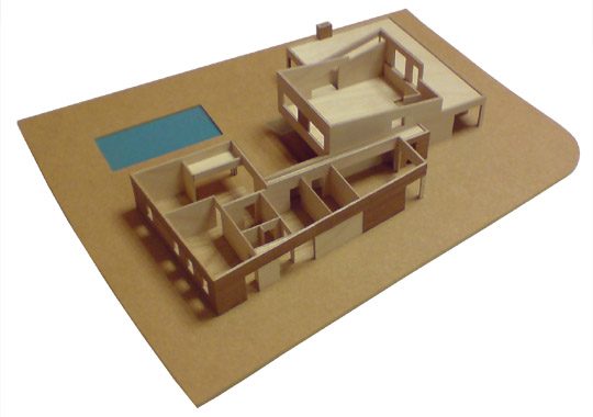 Nieuwbouw Woonhuis met kantoor te Weert maquette