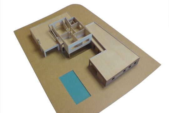 Nieuwbouw Woonhuis met kantoor te Weert maquette