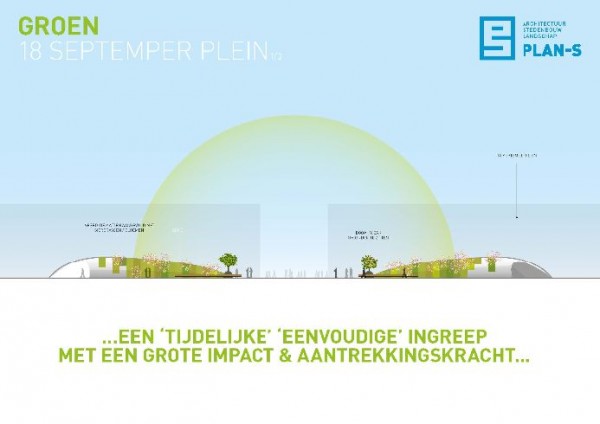 BEELEN CS architecten Eindhoven Pan-S concept voor 18 septemberplein Eindhoven zijaanzicht