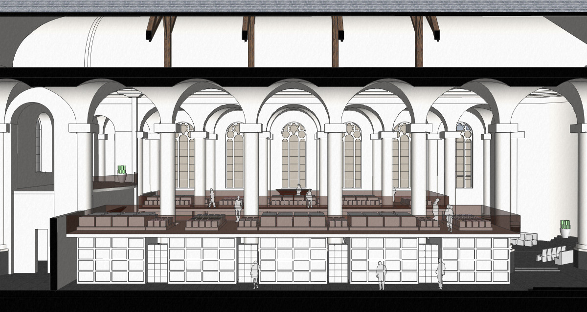 plan mausoleum Havenkerk | Beelen CS architecten