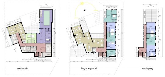 Luxe groepszorgwoning Meijbaan, Weert - plattegronden - BEELEN CS architecten Eindhoven