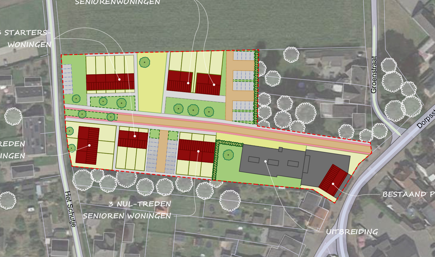 Ontwikkeling Dorpstraat Soerendonk Beelen CS architecten,