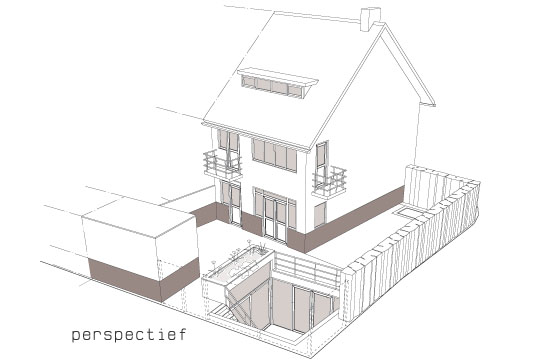 Onderkeldering tuin woonhuis Burghstraat, Eindhoven